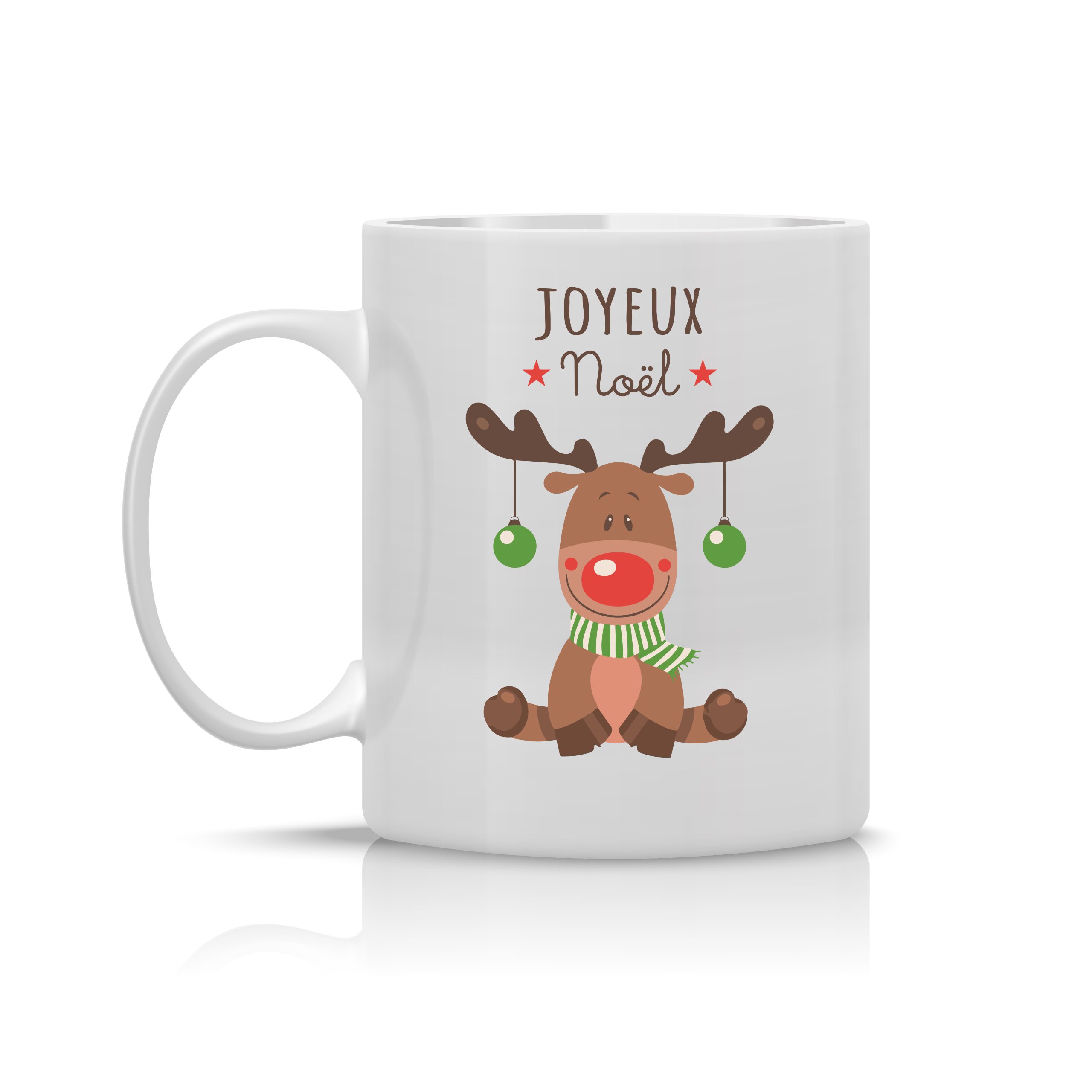 Mug "Joyeux Noël" renne vert